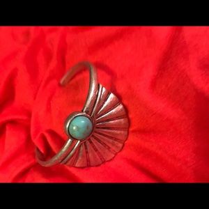 Lucky Brand pewter/turquoise bracelet